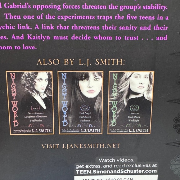 📚 Best Selling The Night Vision Series - Dark Visions by L.J. Smith Book - Picture 12 of 16